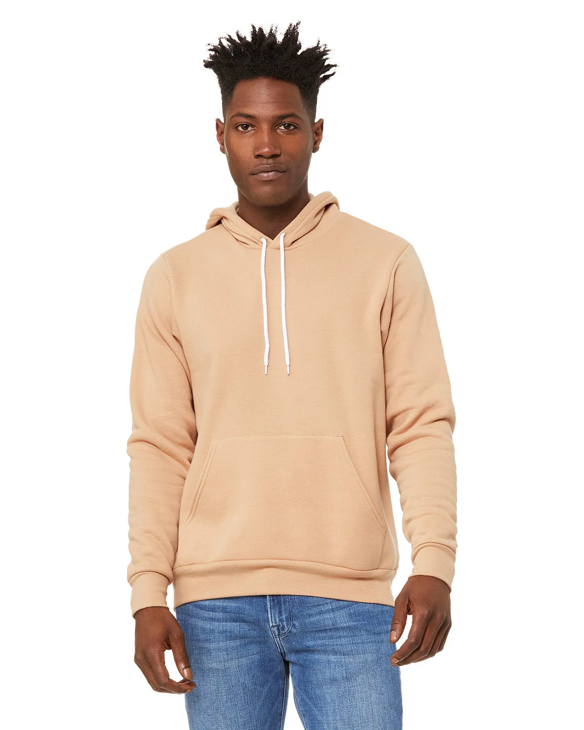 Bella   Canvas 3719 Unisex Sponge Fleece Pullover Hooded Sweatshirt