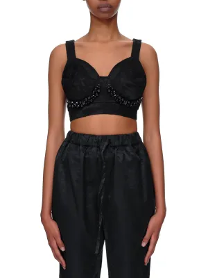 Crystal Bustier (5084B-0464-BLACK-JET)