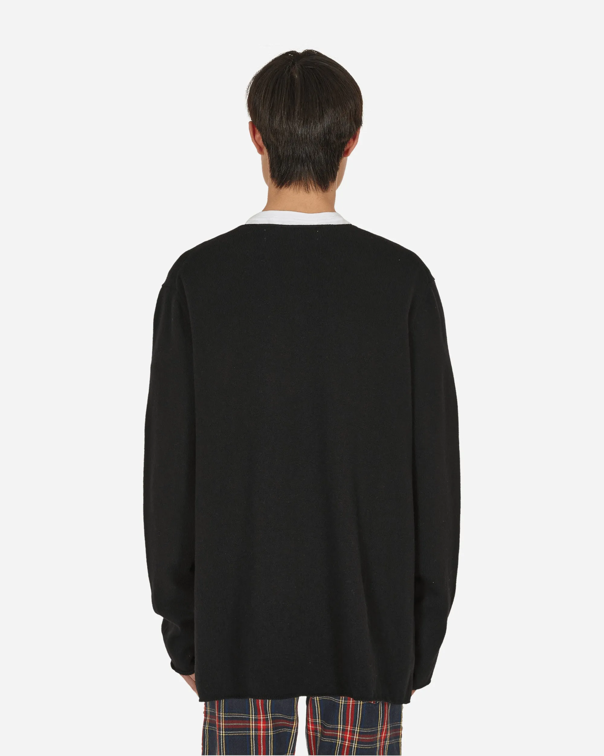 Heart Patch Sweater Black