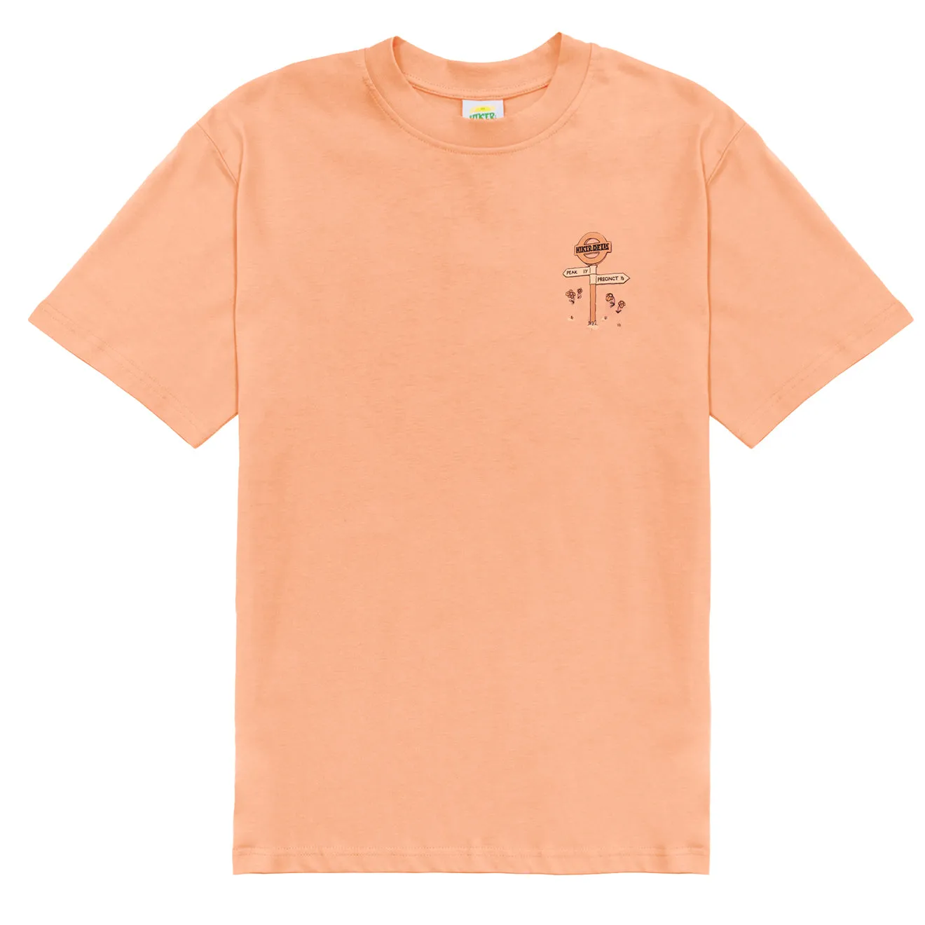 Hikerdelic Peak & Precinct SS T-Shirt Coral