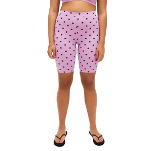 Women's Polka Dots Short Legging,Pink